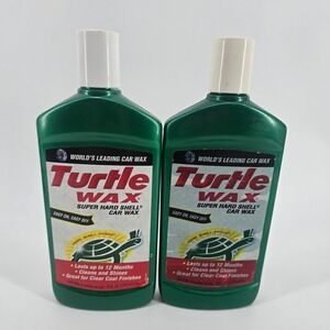 Turtle Wax Vintage Super Hard Shell Car Wax 16oz Liquid 2-Pack USED